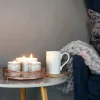 Fired Earth Darjeeling & Damask Rose Candle Fashion