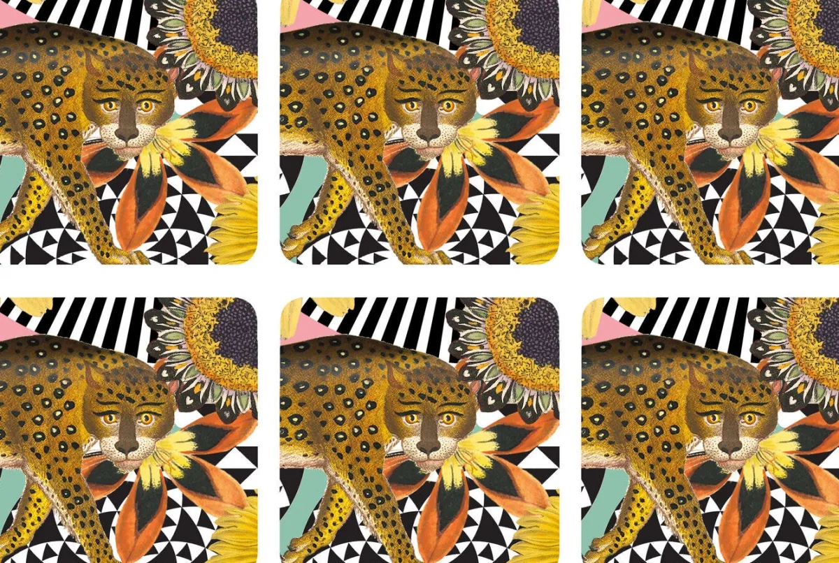 Pimpernel Floral Jungle Set of 6 Coasters Clearance