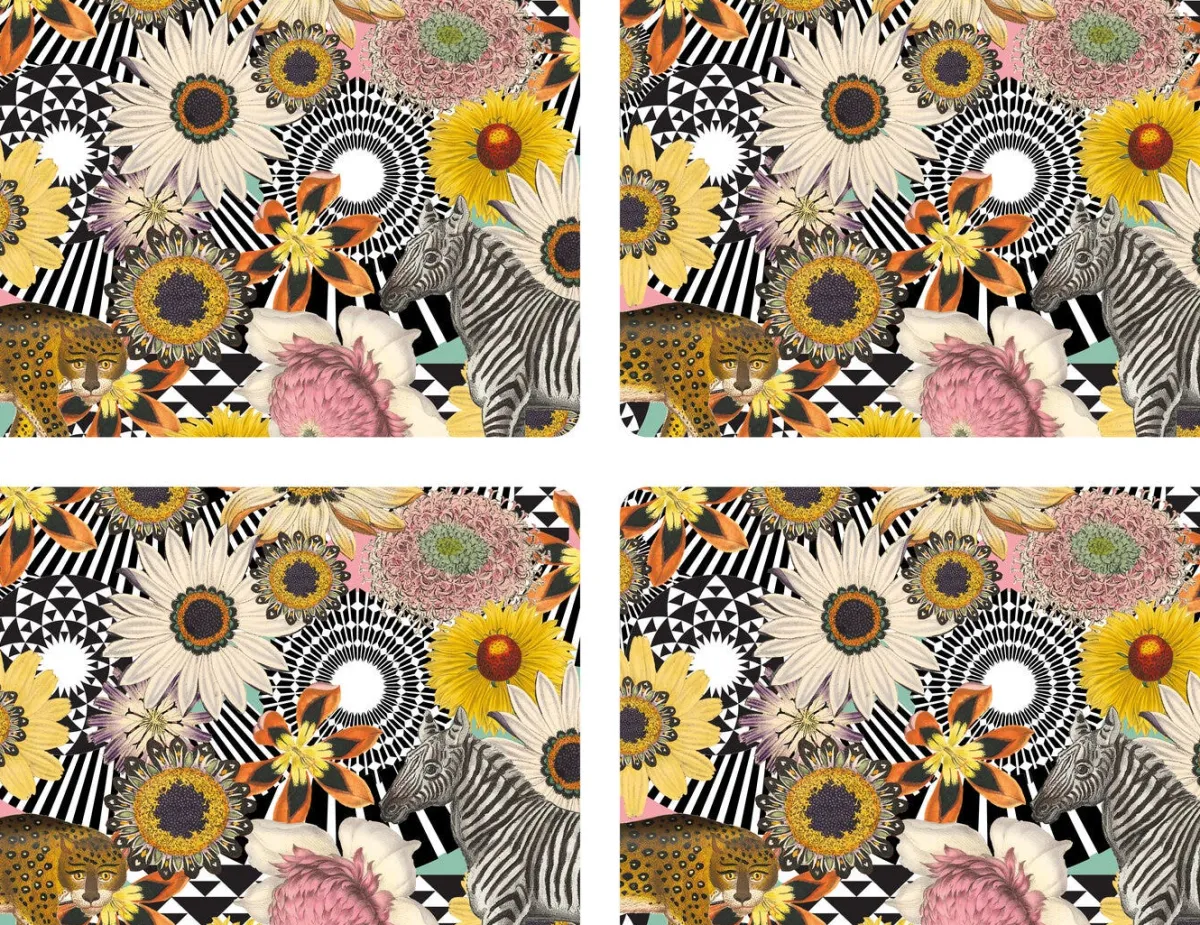Pimpernel Floral Jungle Set of 4 Large Placemats Sale