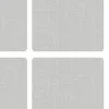 Pimpernel Hessian Grey Set of 6 Placemat & Coaster Set Outlet