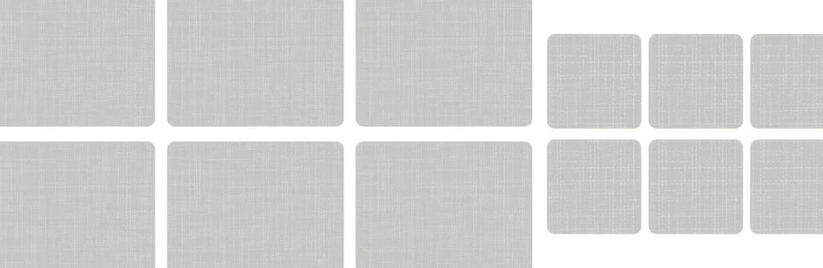 Pimpernel Hessian Grey Set of 6 Placemat & Coaster Set Outlet