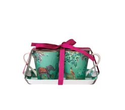 Pimpernel India Mug & Tray Set, Elephant's Oasis New