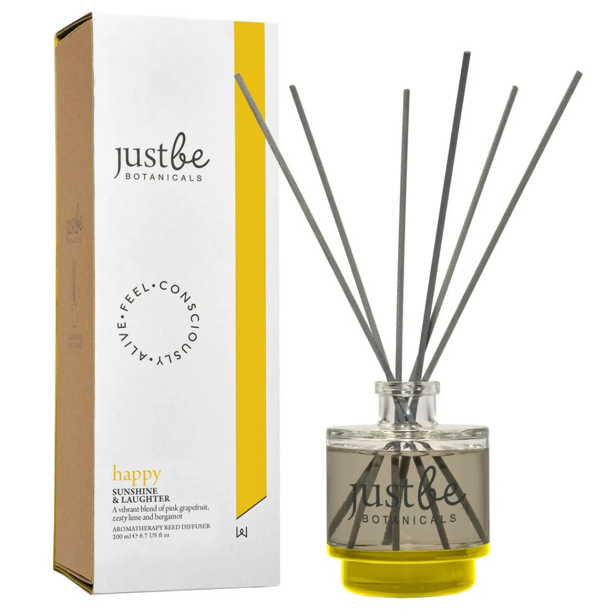 JustBe Botanicals Reed Diffuser - Happy Sale