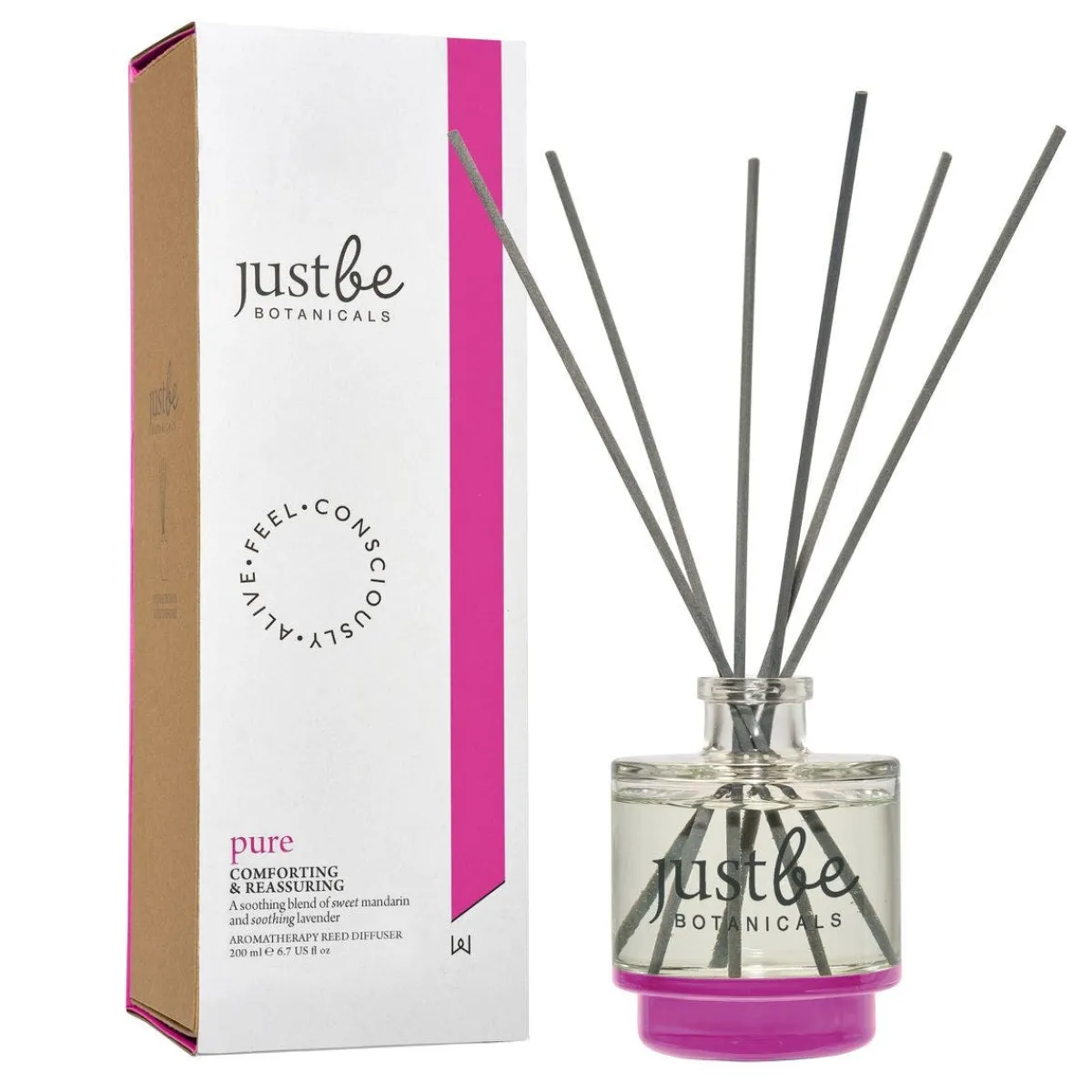 JustBe Botanicals Reed Diffuser - Pure Sale