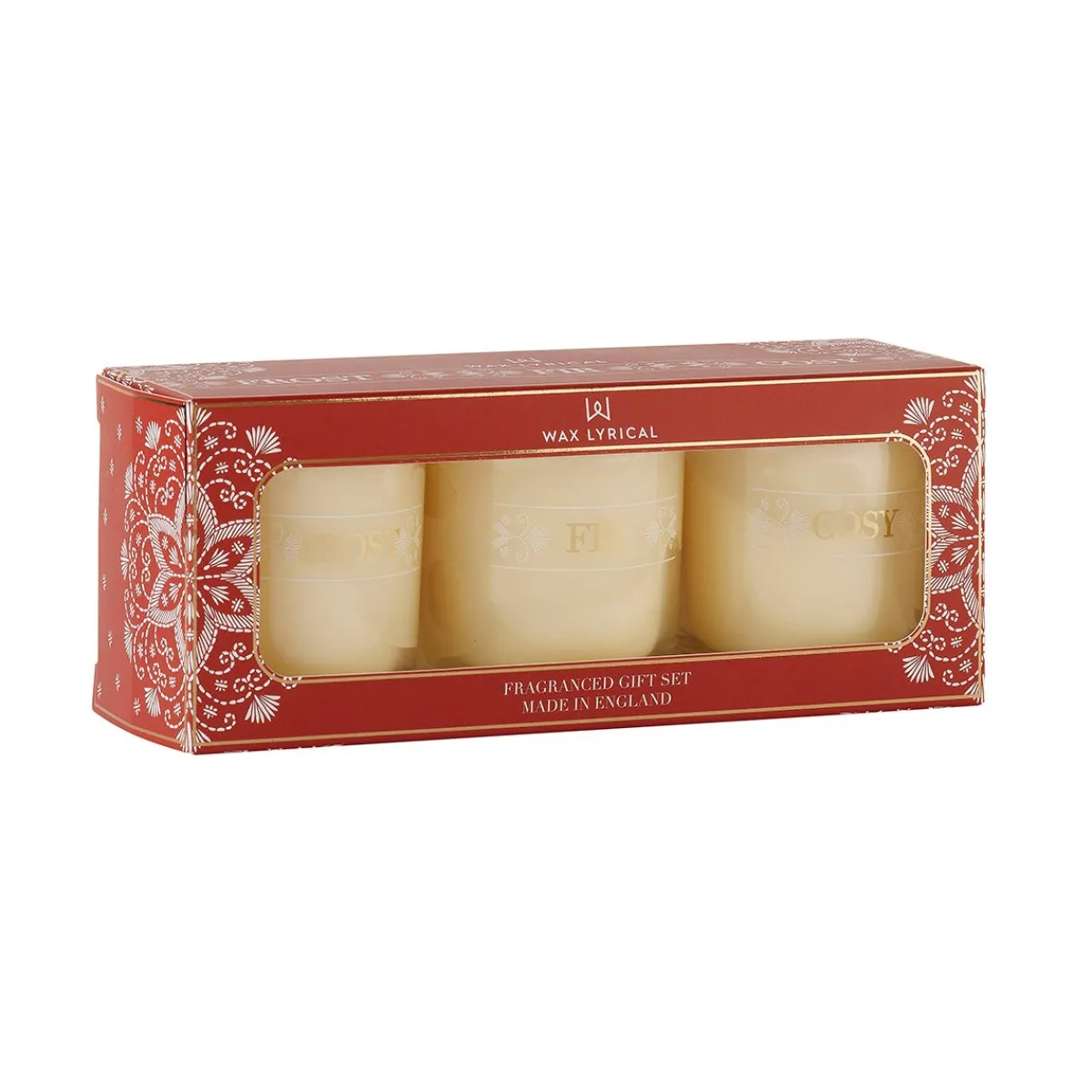 Lakeside Set of 3 Christmas Candles Fashion