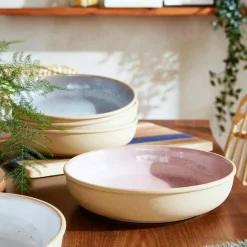 Portmeirion Minerals Low Bowl, Rose Quartz Hot