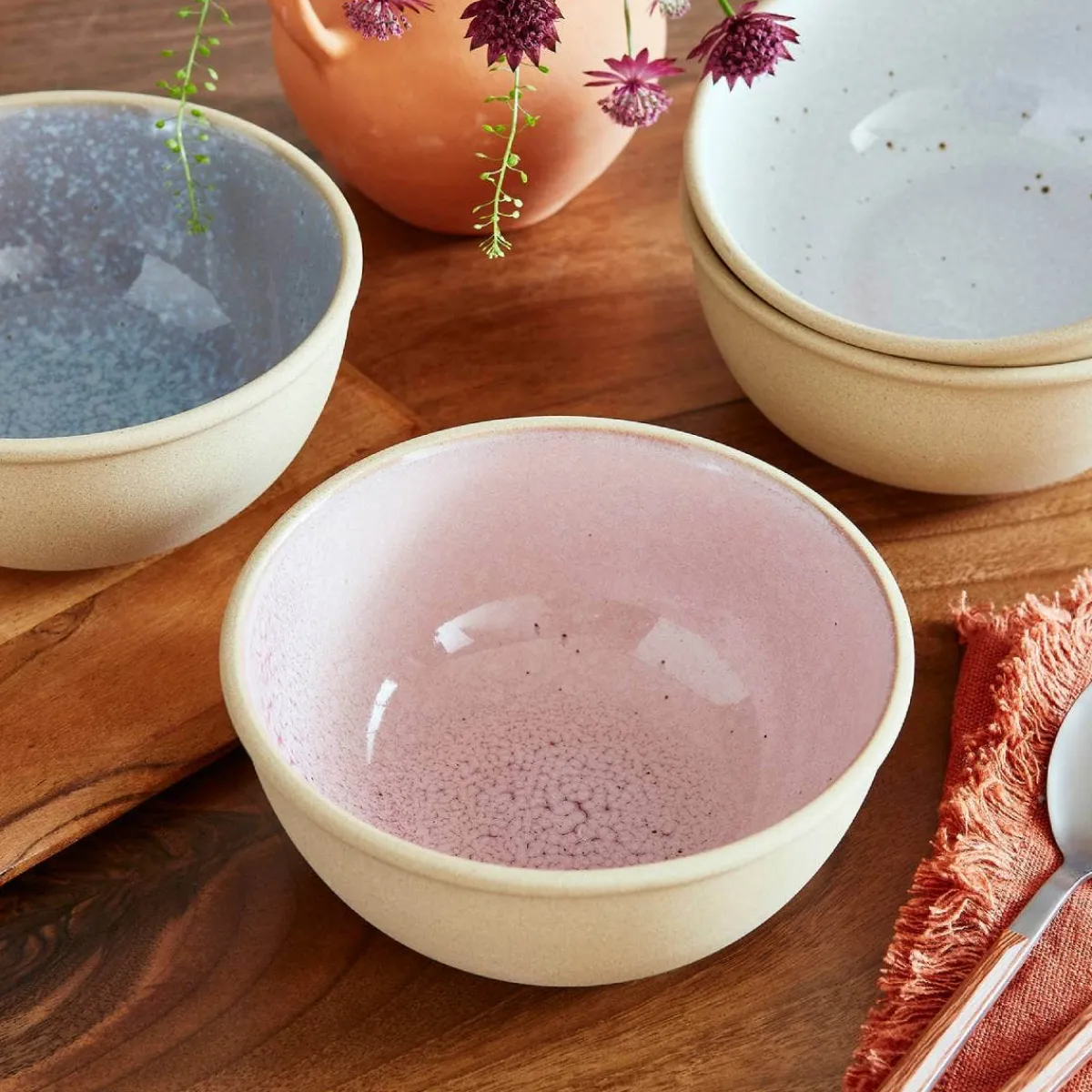 Portmeirion Minerals Medium Bowl, Rose Quartz Clearance