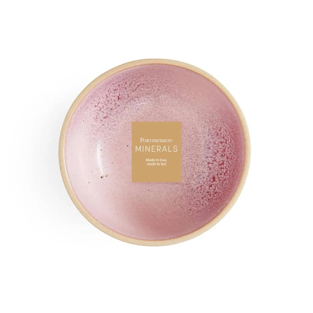 Portmeirion Minerals Medium Bowl, Rose Quartz Clearance