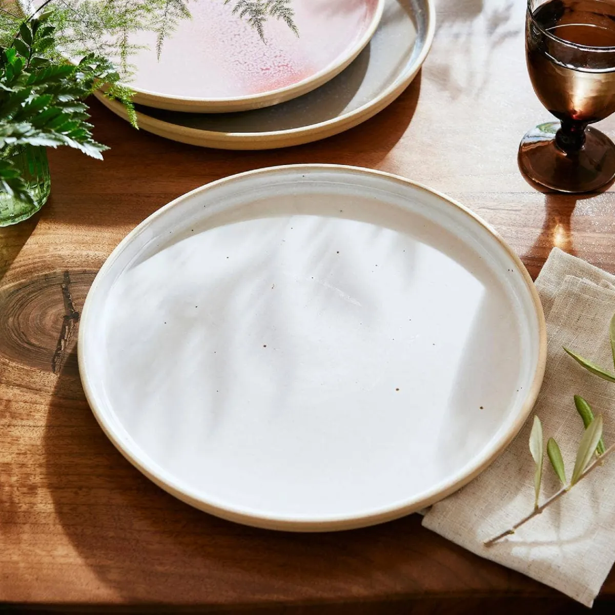 Portmeirion Minerals Set of 4 Dinner Plates, Moonstone Clearance