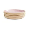 Portmeirion Minerals Set of 4 Side Plates, Rose Quartz Fashion