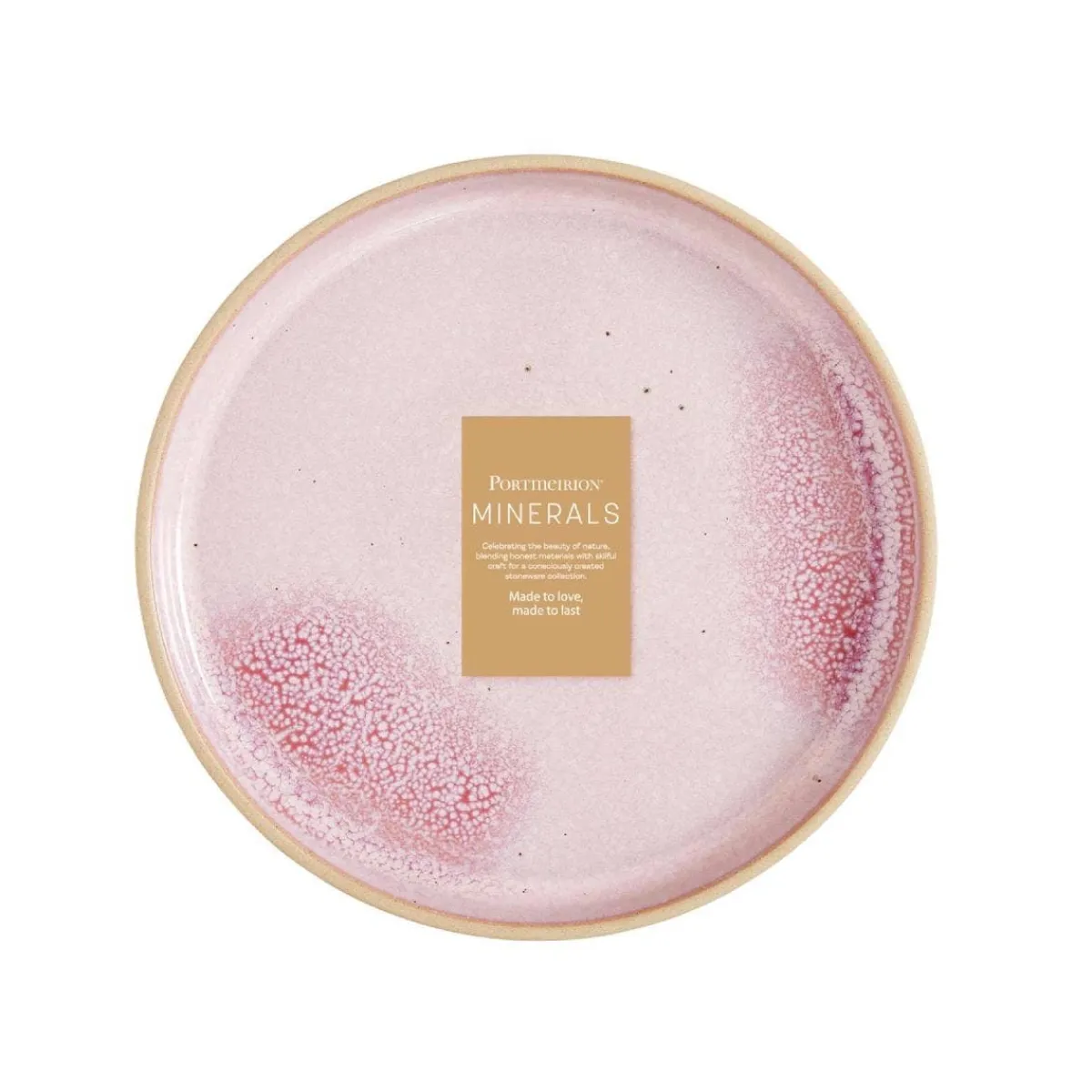 Portmeirion Minerals Set of 4 Side Plates, Rose Quartz Fashion
