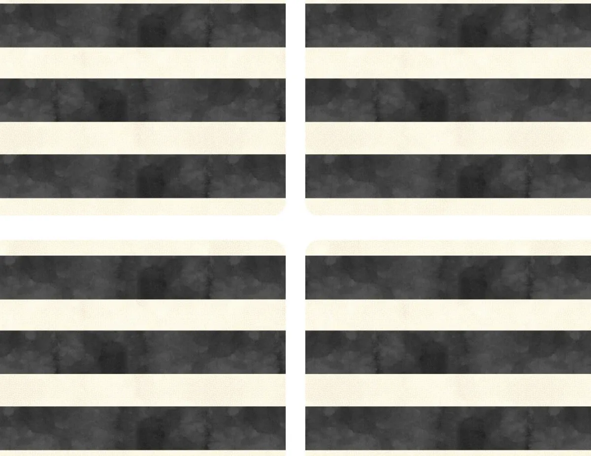 Pimpernel Mono Stripe Set of 4 Large Placemats Online