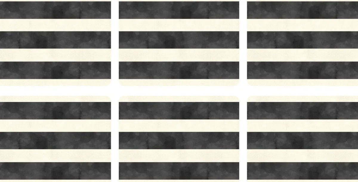 Pimpernel Mono Stripe Set of 6 Placemats Fashion