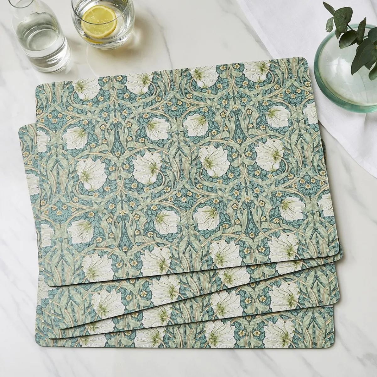 Spode Morris & Co. Pimpernel Set of 4 Placemats New