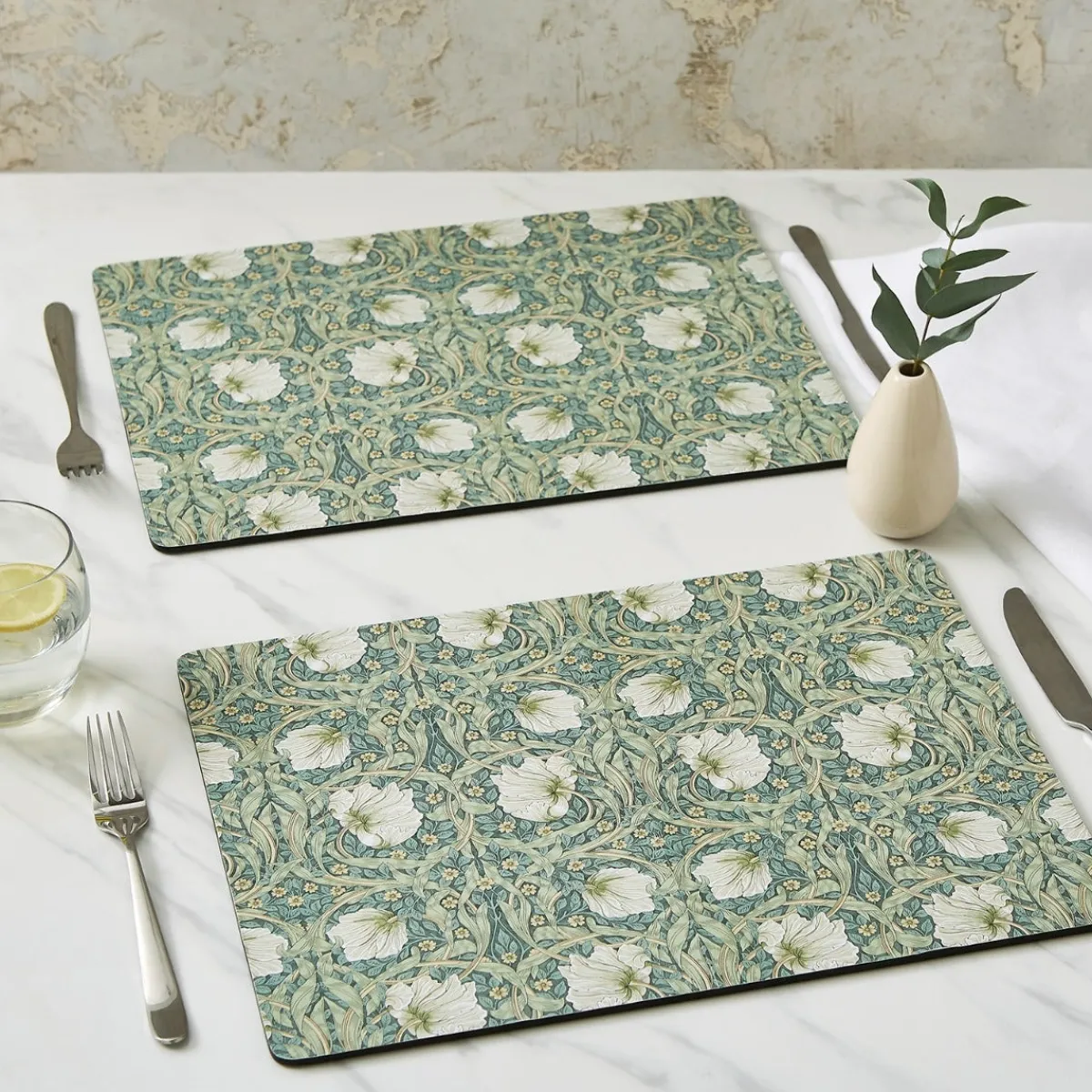 Spode Morris & Co. Pimpernel Set of 4 Placemats New