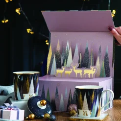 Mug and Candle Giftset Frosted Pines Clearance