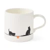 Portmeirion Mug Meirion Silhouette Cat Mug Hot