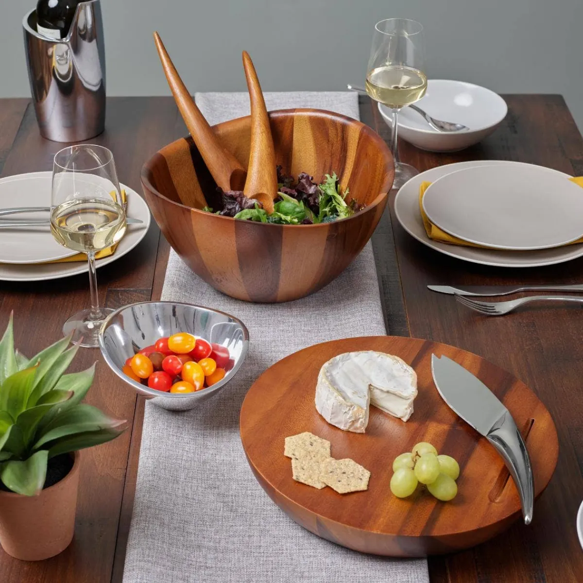 Nambe Nambé Harmony Cheese Board with Knife Discount