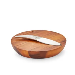 Nambe Nambé Harmony Cheese Board with Knife Discount