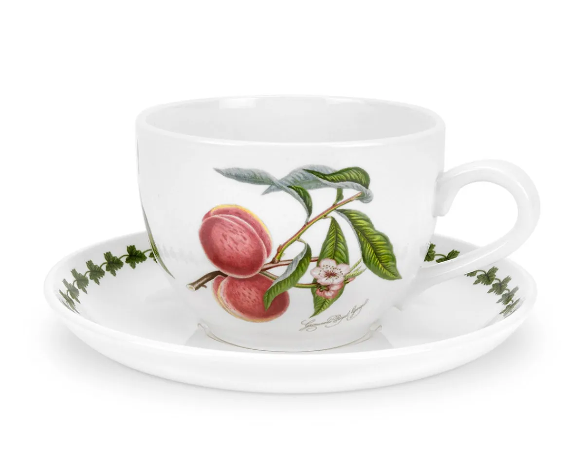 Portmeirion Pomona Set of 6 Jumbo Cups & Saucers New