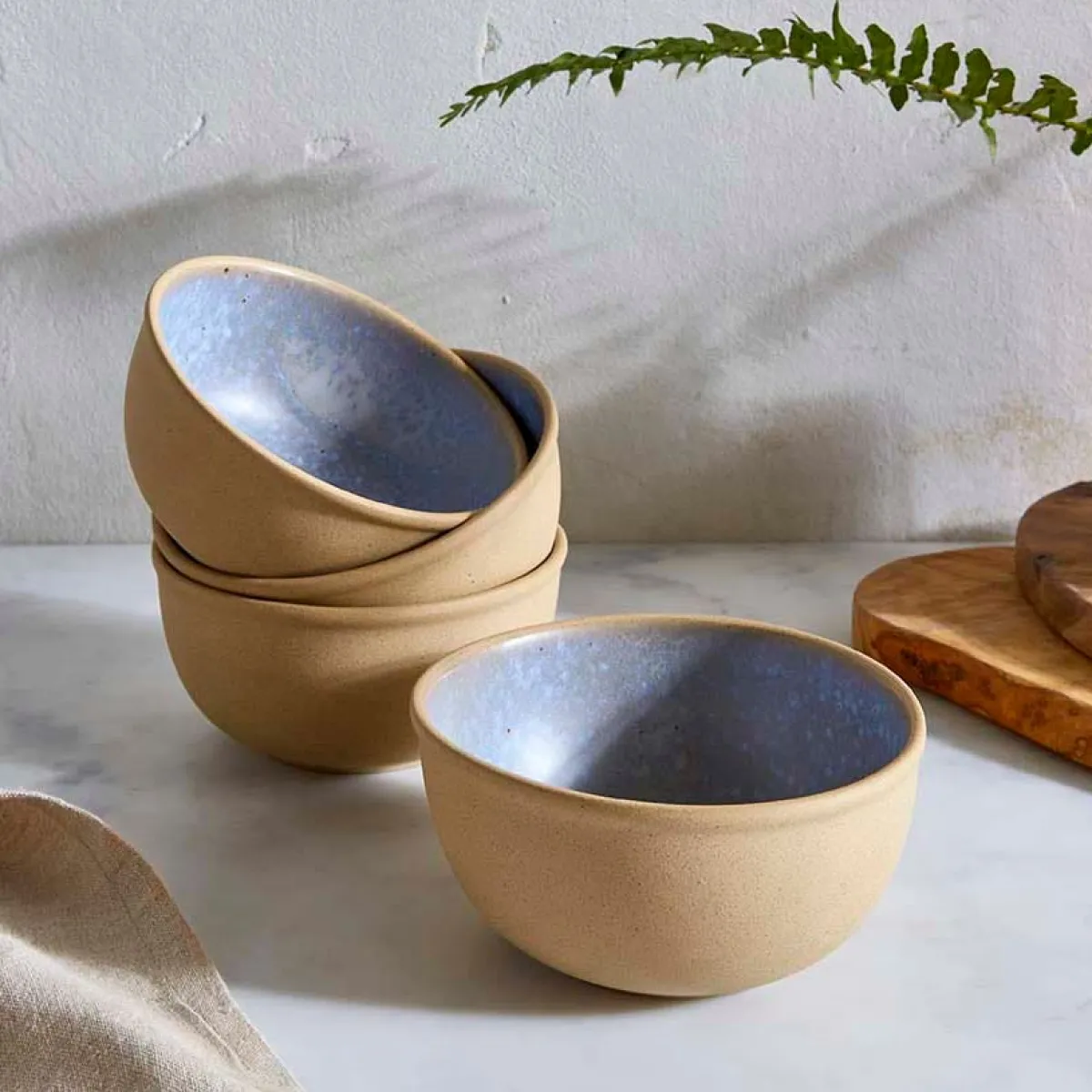 Portmeirion Minerals set of 4, 5.5 Inch Bowls, Aquamarine Online