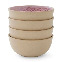 Portmeirion Minerals set of 4, 5.5 Inch Bowls, Rose Quartz Outlet