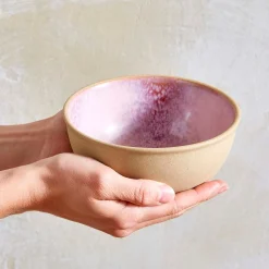 Portmeirion Minerals set of 4, 5.5 Inch Bowls, Rose Quartz Outlet