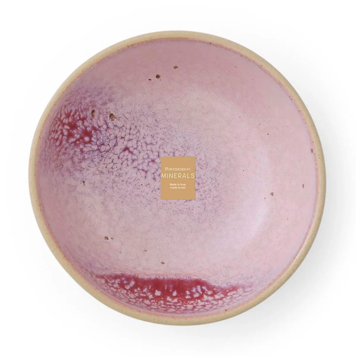 Portmeirion Minerals set of 4, 5.5 Inch Bowls, Rose Quartz Outlet