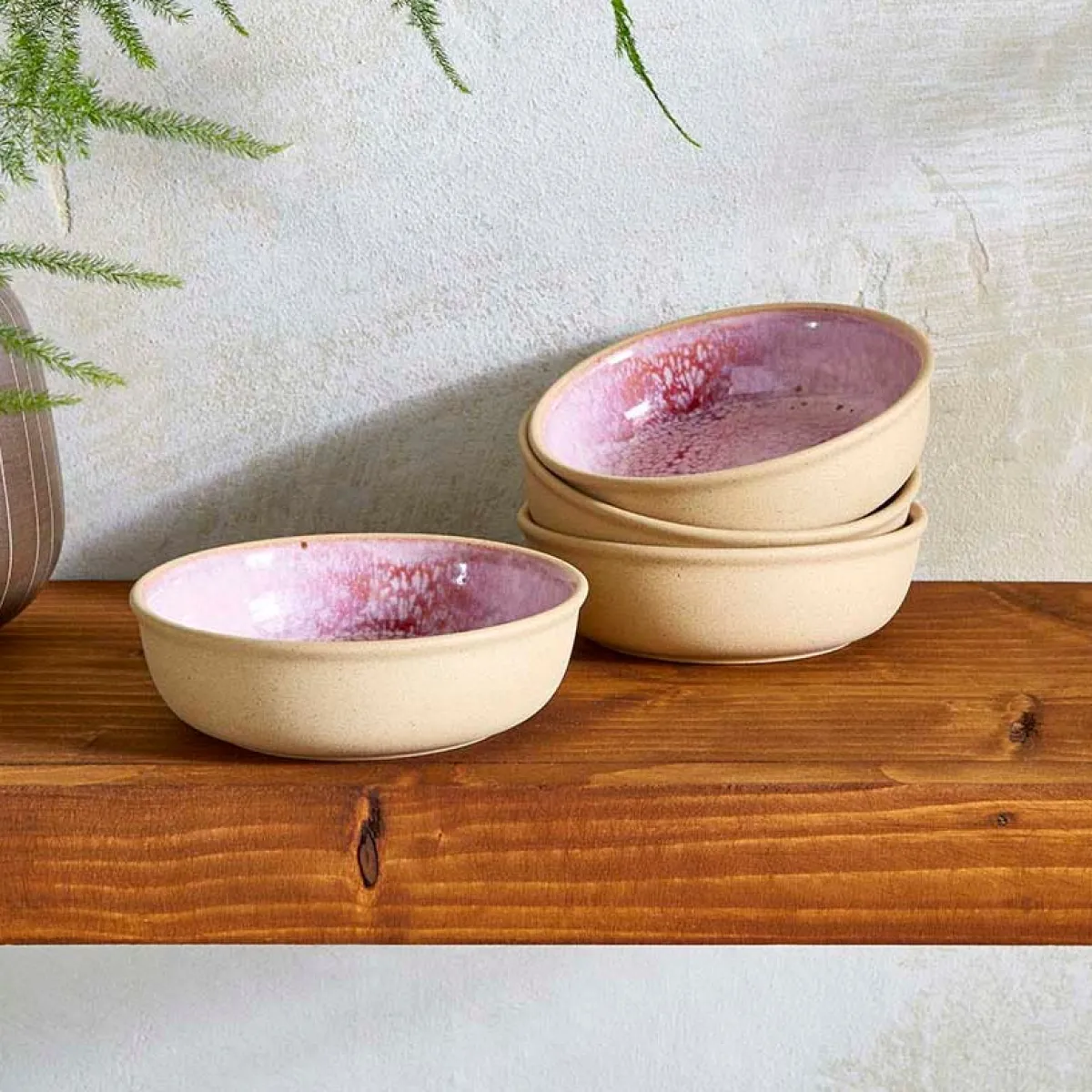 Portmeirion Minerals set of 4, Small Low Bowls, Rose Quartz Best