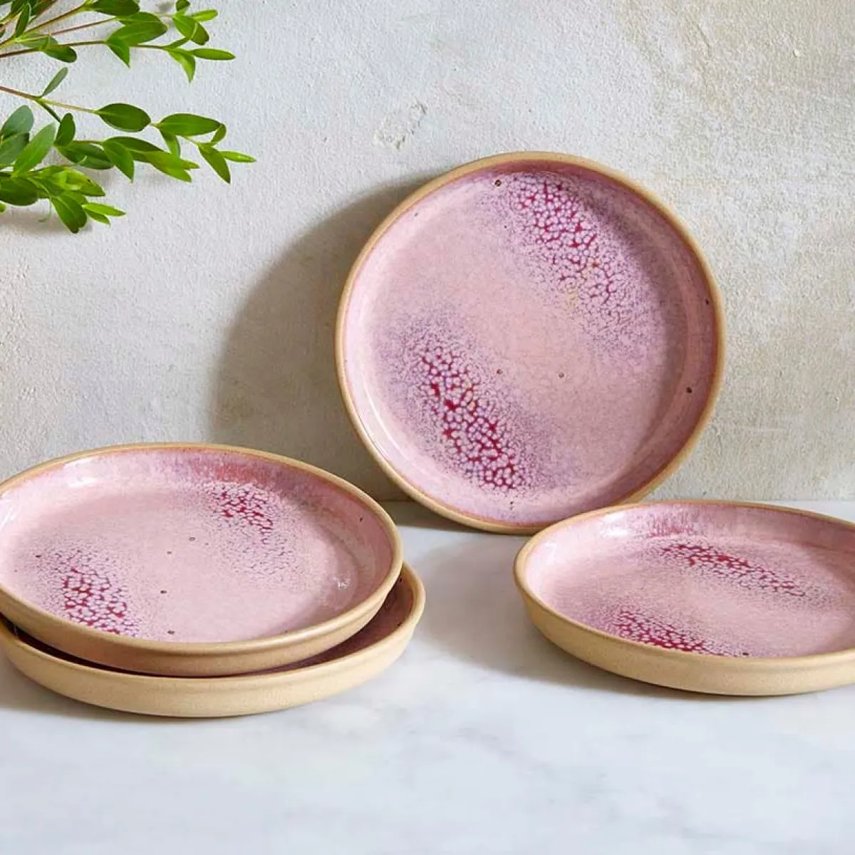 Portmeirion Minerals Tea Plate, Rose Quartz Online