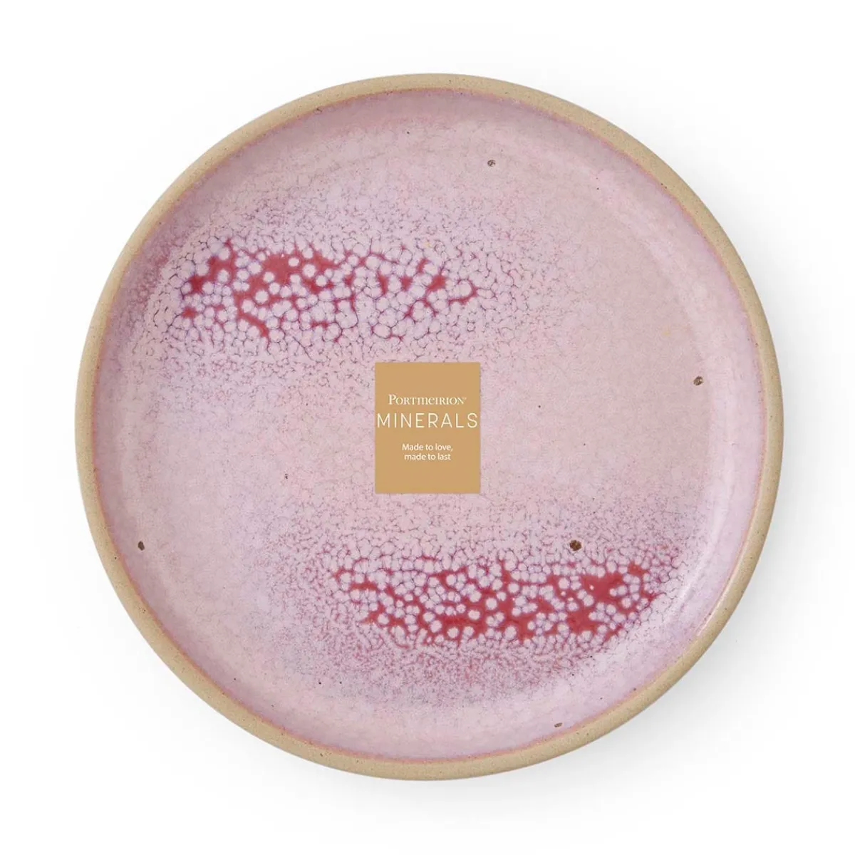 Portmeirion Minerals Tea Plate, Rose Quartz Online