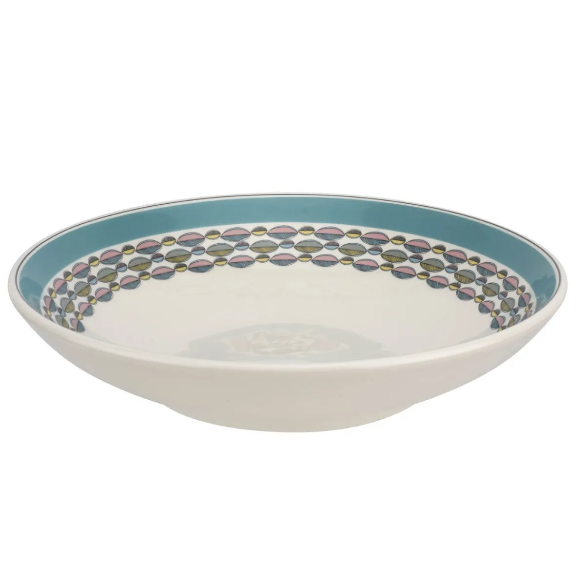 Portmeirion Westerly Turquoise 8.5 Inch Pasta Bowl Hot