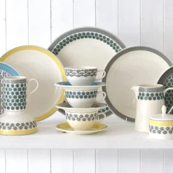 Portmeirion Westerly Turquoise 10.5 inch Coupe Plate Set of 4 Outlet