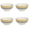 Portmeirion Westerly Yellow 5.8 Inch Inch Cereal Bowls Set of 4 New