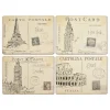 Pimpernel Postcard Sketches Set of 4 Large Placemats Outlet