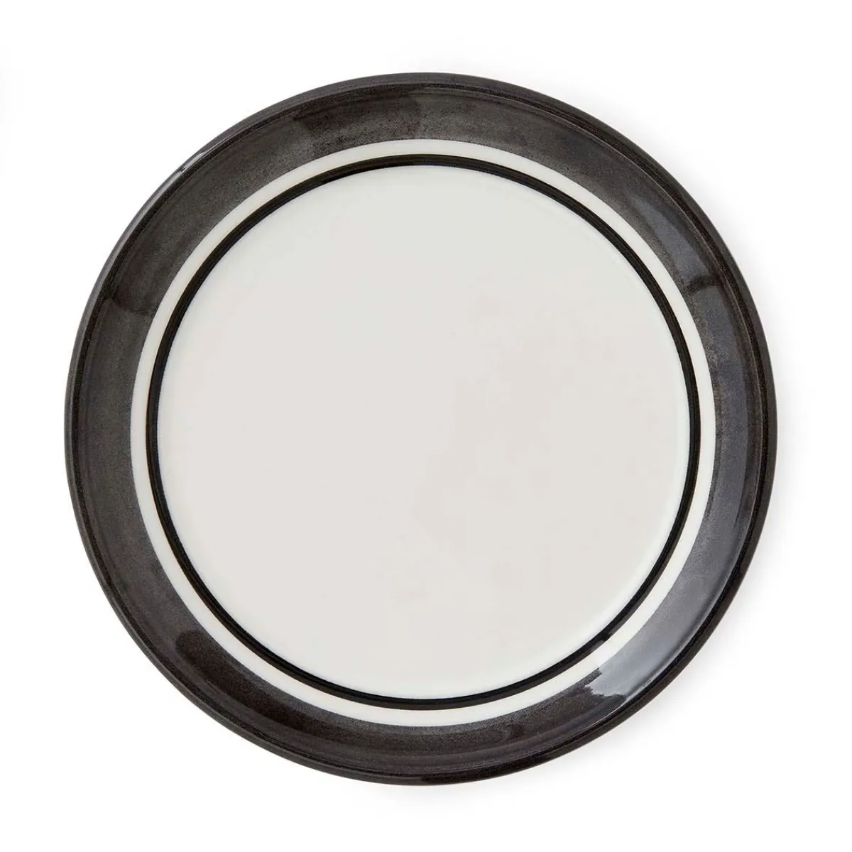 Portmeirion Potter's Stripe Bread Plate, Black New