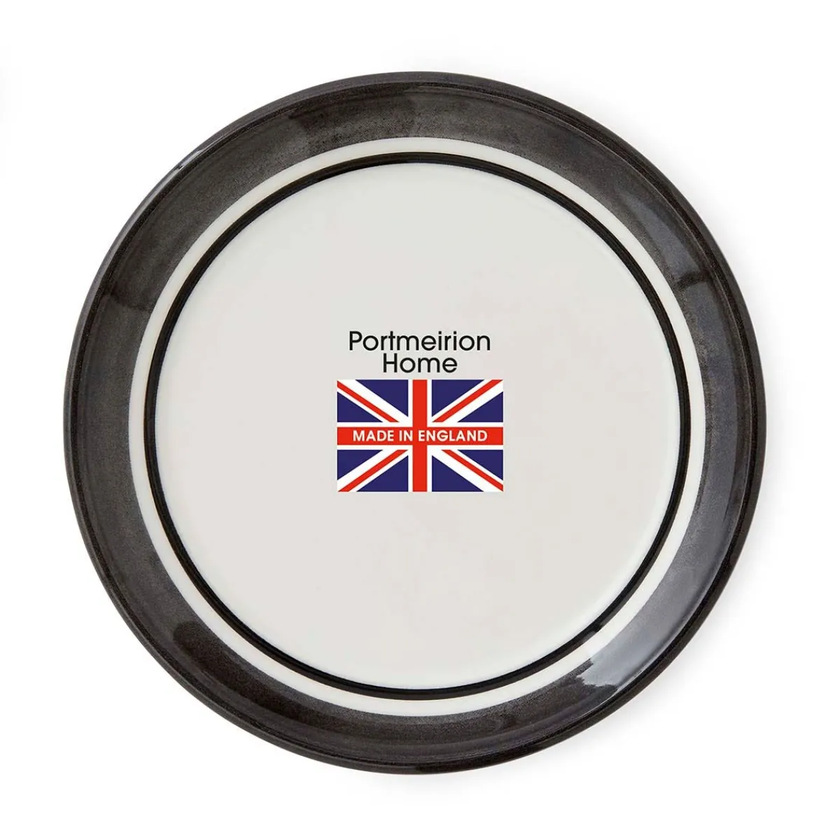 Portmeirion Potter's Stripe Bread Plate, Black New
