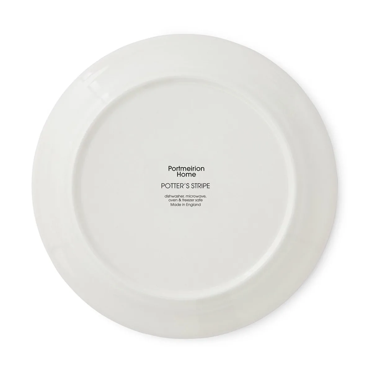 Portmeirion Potter's Stripe Bread Plate, Black New