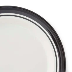Portmeirion Potter's Stripe Dinner Plate, Black Fashion