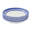 Portmeirion Potter's Stripe Set of 4 Bread Plates, Blue New