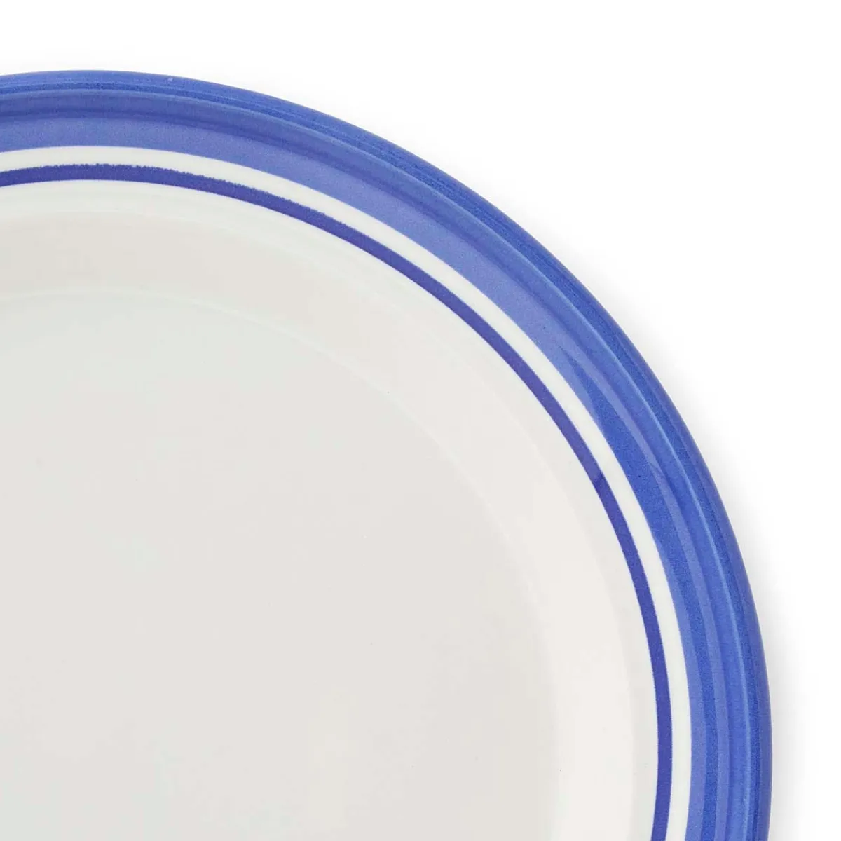 Portmeirion Potter's Stripe Set of 4 Bread Plates, Blue New