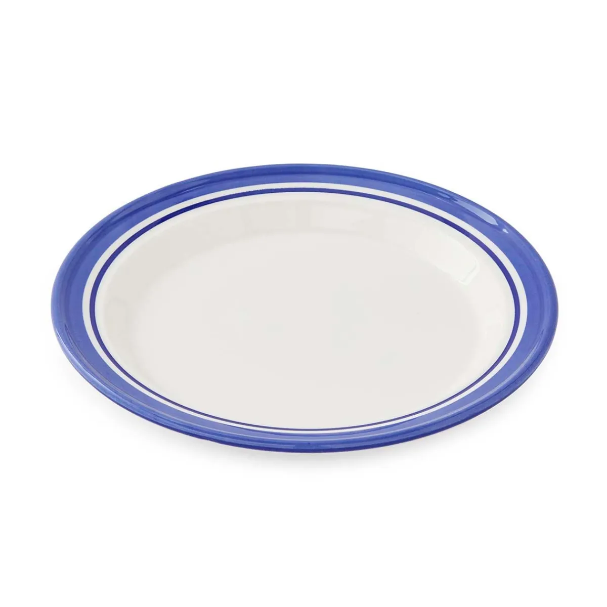 Portmeirion Potter's Stripe Set of 4 Bread Plates, Blue New