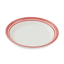 Portmeirion Potter's Stripe Set of 4 Bread Plates, Red Hot