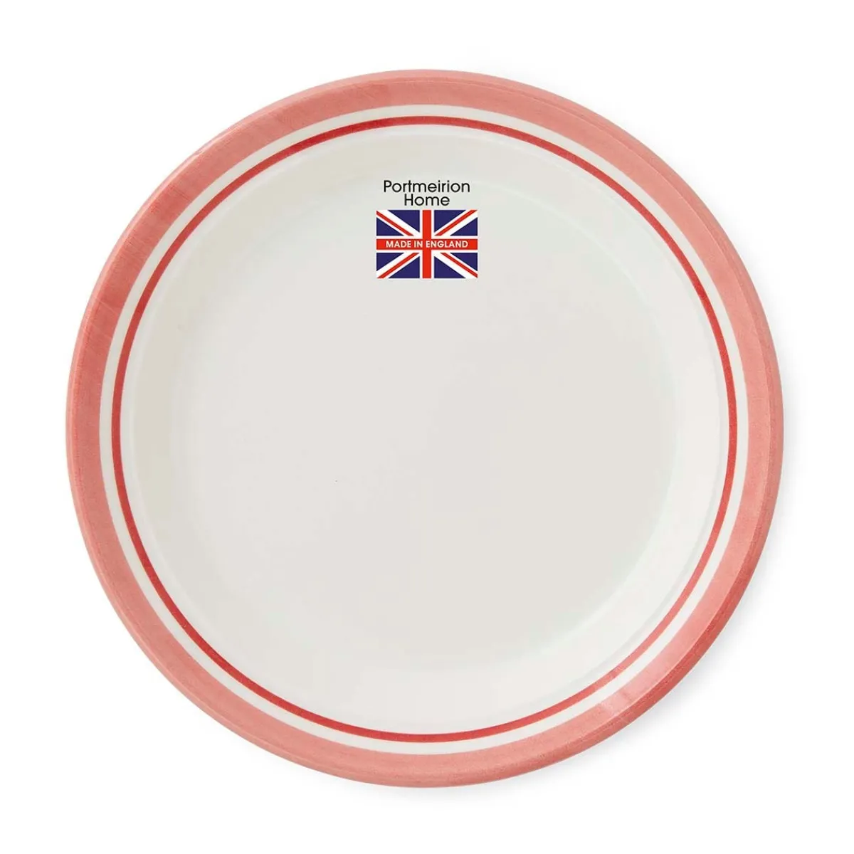 Portmeirion Potter's Stripe Set of 4 Bread Plates, Red Hot