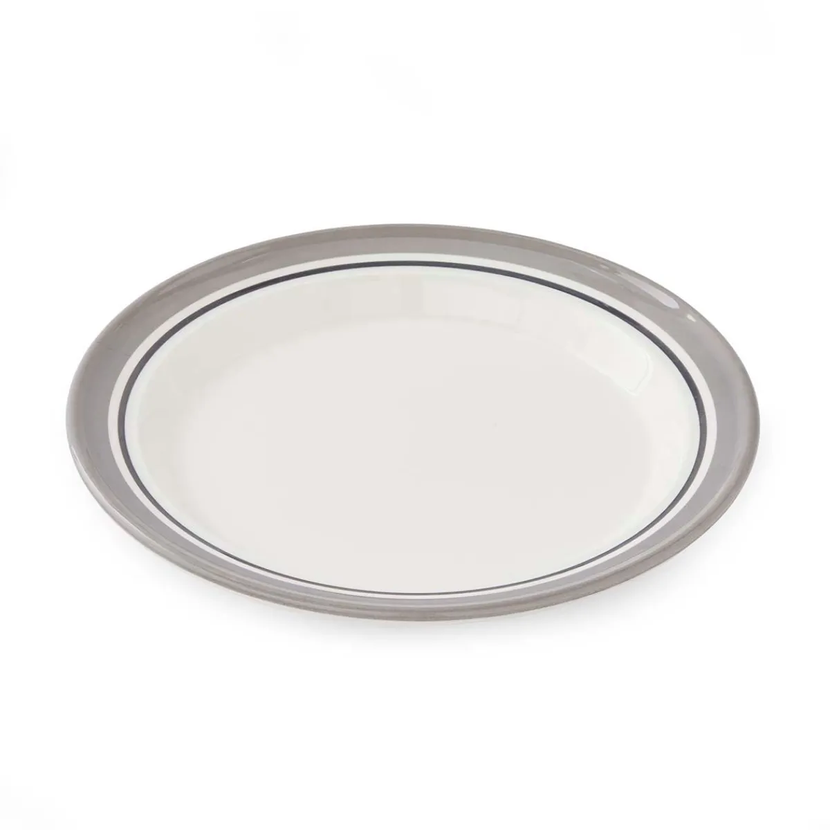 Portmeirion Potter's Stripe Set of 4 Bread Plates, Grey Clearance
