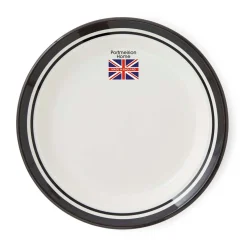 Portmeirion Potter's Stripe Set of 4 Bread Plates, Black Outlet