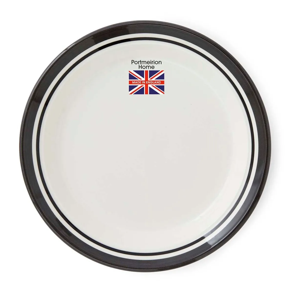 Portmeirion Potter's Stripe Set of 4 Bread Plates, Black Outlet