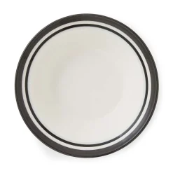 Portmeirion Potter's Stripe Set of 4 Oatmeal Bowls, Black Outlet