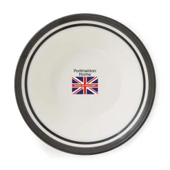 Portmeirion Potter's Stripe Set of 4 Oatmeal Bowls, Black Outlet