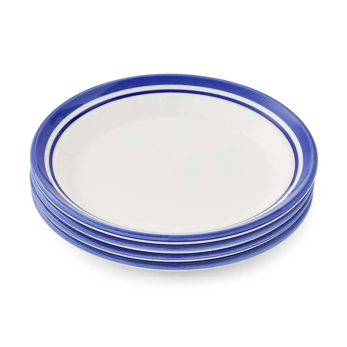 Portmeirion Potter's Stripe Set of 4 Side Plates, Blue Fashion